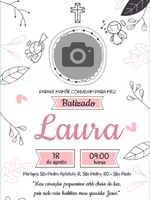 convite de Batiazdo com foto