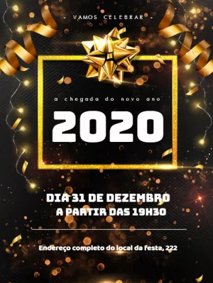 Convite de réveillon