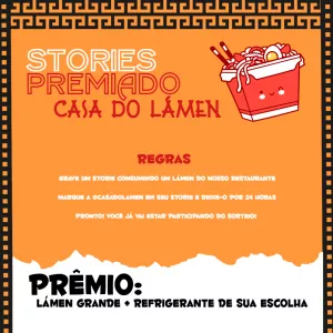 Stories Premiado Restaurante Japonês
