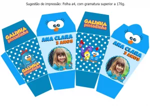 Caixa Sushi Galinha Pintadinha