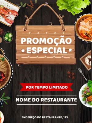 Folheto para restaurante - Promoção
