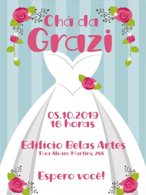 Convite de chá de panela