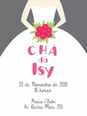 Convite de chá de panela