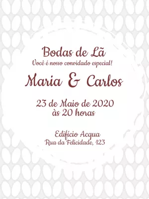 Convite Bodas de Latão