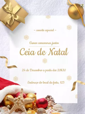 Convite para ceia de Natal