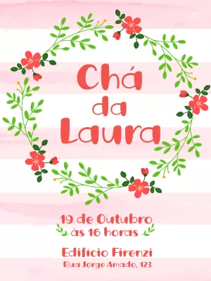 Convite de chá de panela