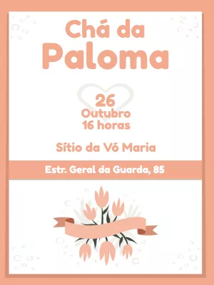 Convite de chá de panela