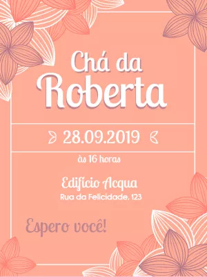 Convite de chá de panela