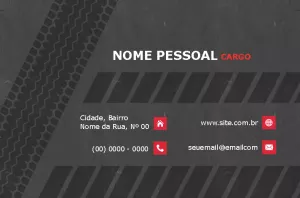 Cartão de Visita para empresas de Motores