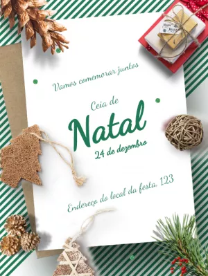 Convite para ceia de natal