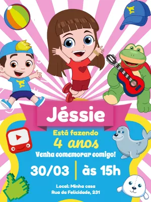 Convite Aniversário Luccas Neto