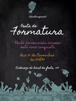 Convite de formatura