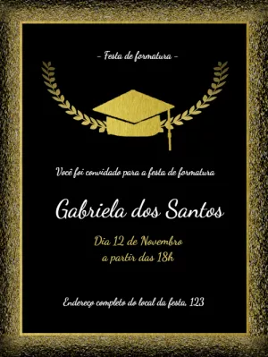 Convite de formatura
