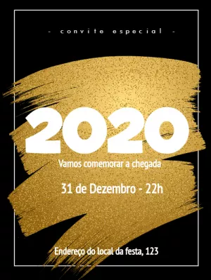 Convite de ano novo