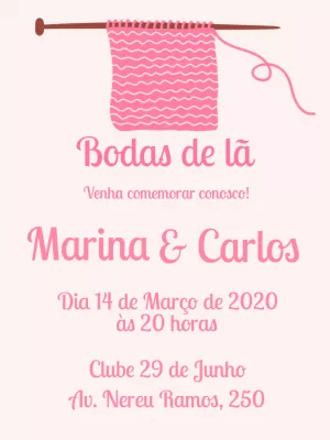 Convite Bodas de Latão