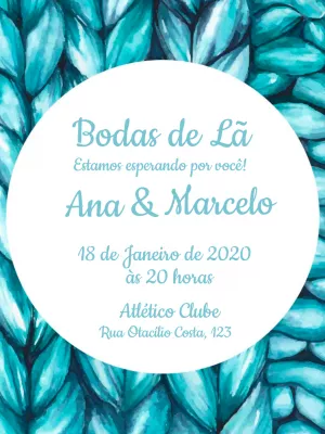 Convite Bodas de Latão