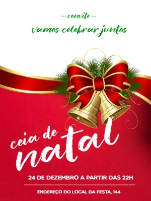 Convite para ceia de Natal