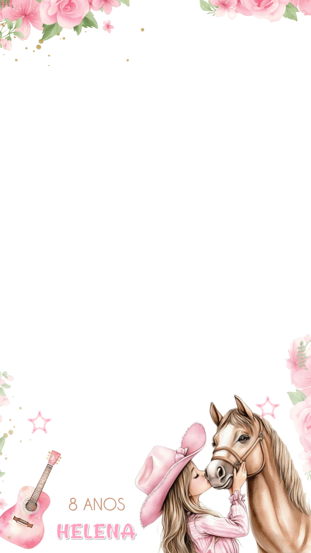 Moldura Stories Aniversário Boiadeira para Editar Online