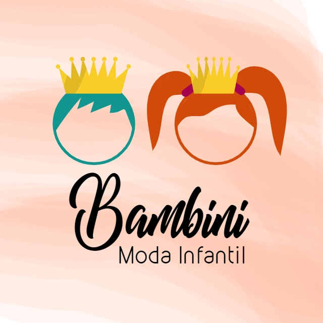 Logo Loja Infantil com Coroas para Editar Online