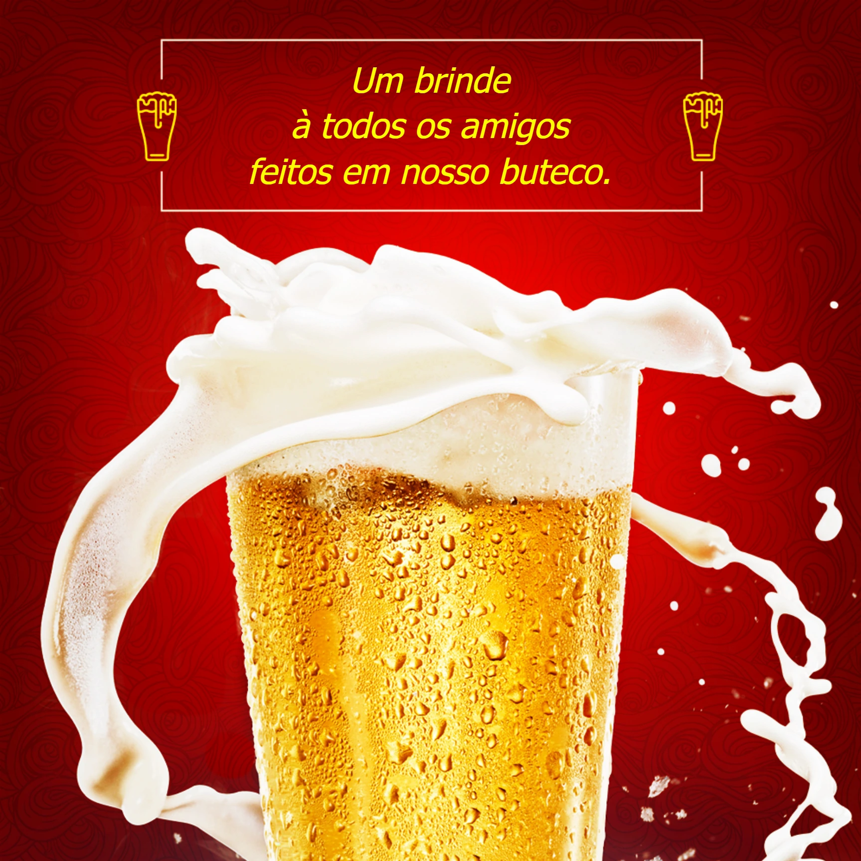Post Editável de Cerveja para Bar e Happy Hour Online