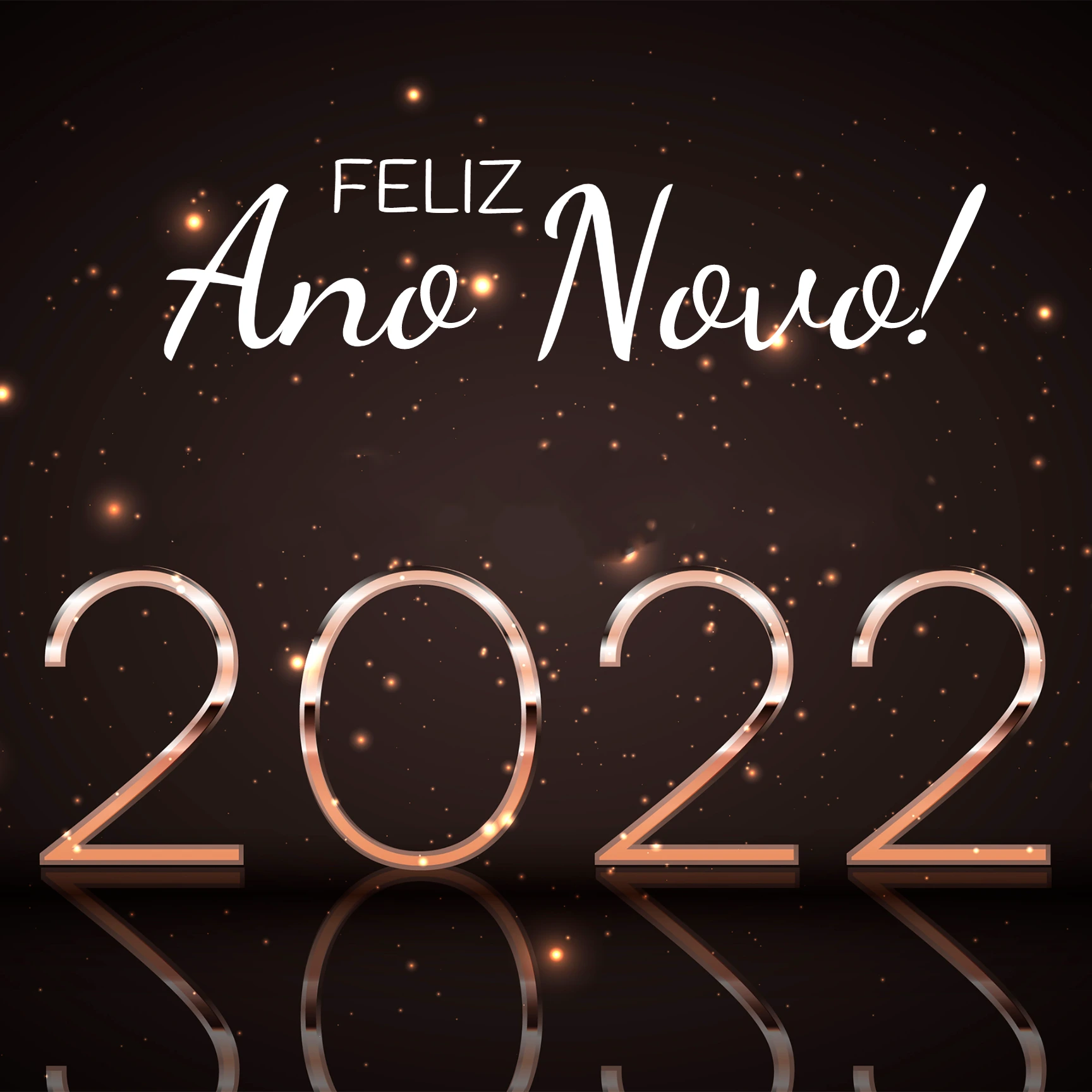 Post de Ano Novo Elegante para Editar Online