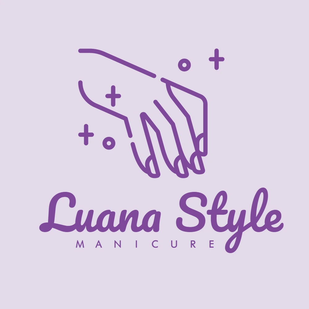 Logo Manicure Profissional com Mão Delicada para Editar