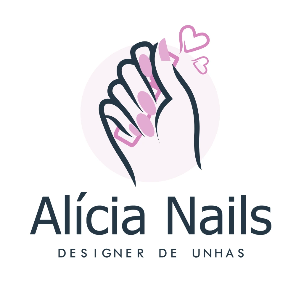 Logotipo Editável para Manicure e Designer de Unhas