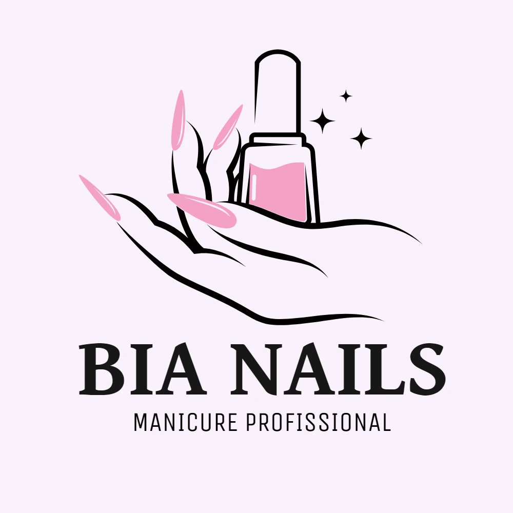 Logo Manicure Profissional Editável para seu Negócio