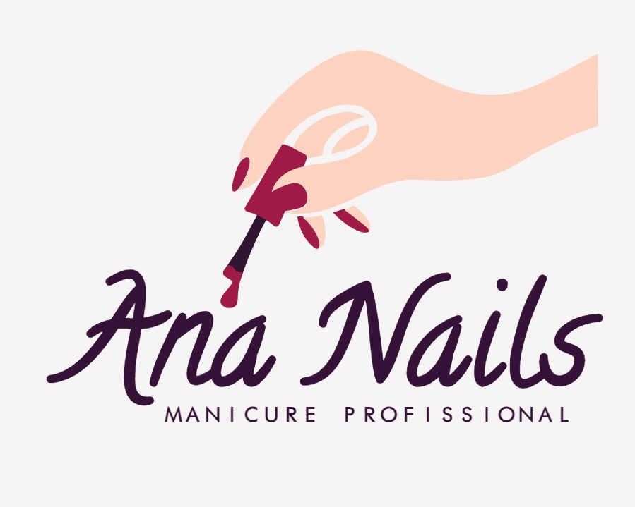 Logo Manicure Profissional Editável para Nail Designer