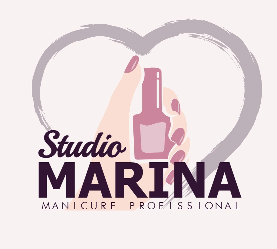 Logotipo Manicure Profissional com Coração para Editar Online