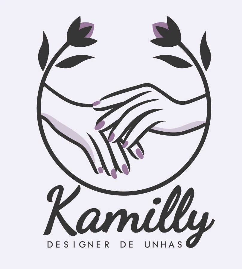 Logo Manicure Designer de Unhas com Flores para Editar Online