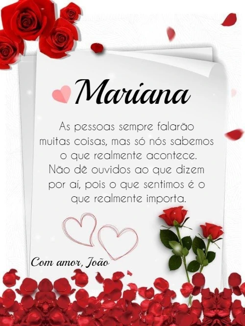 Cartão de Amor com Rosas Vermelhas para Editar Online