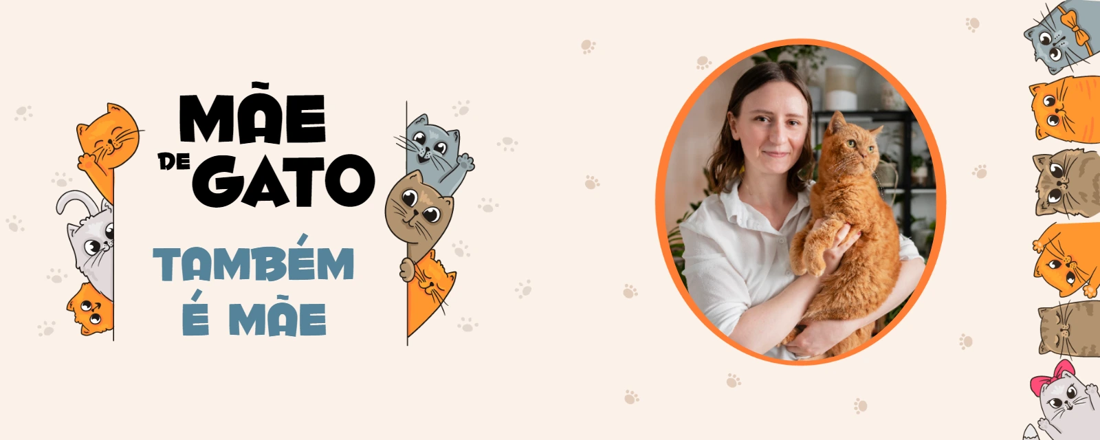 Arte para Caneca Mãe de Gato com Foto para Editar Online