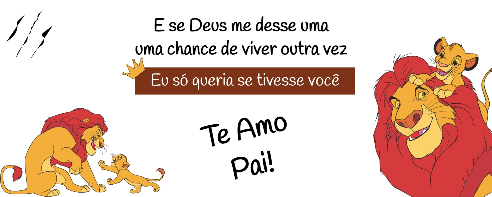 Arte Editável Caneca Pai Rei Leão para o Dia dos Pais