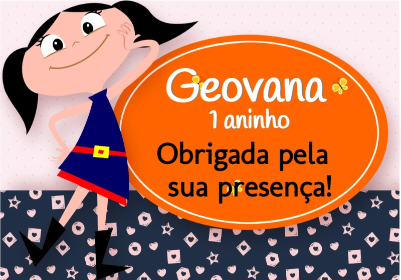 Cartão de Agradecimento Show da Luna para Editar Online