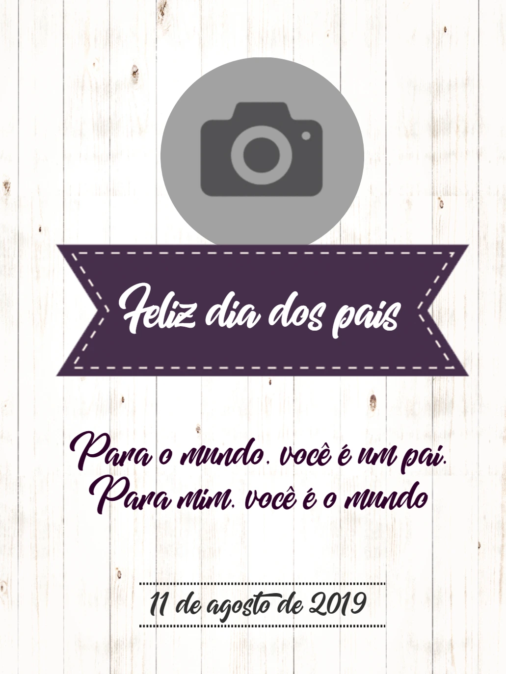 Post Dia dos Pais com Foto para Editar Online