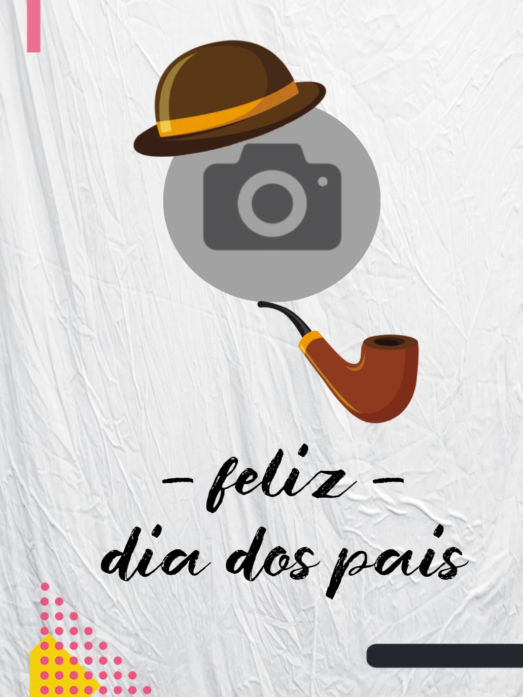 Cartão de Dia dos Pais com Foto para Editar Online