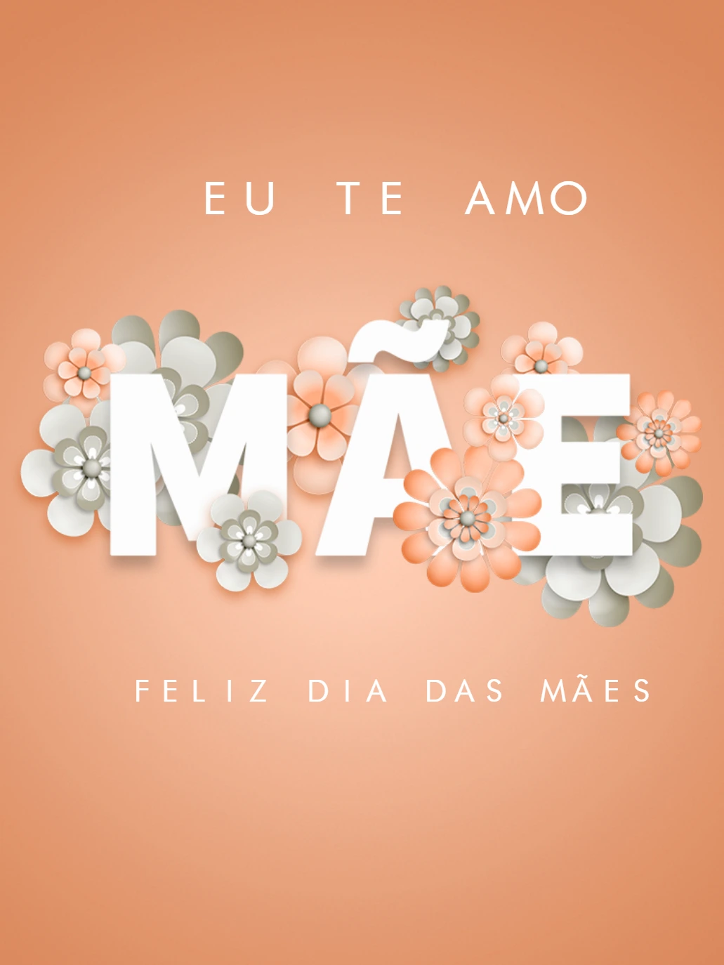 Cartão de Dia das Mães Floral para Editar Online