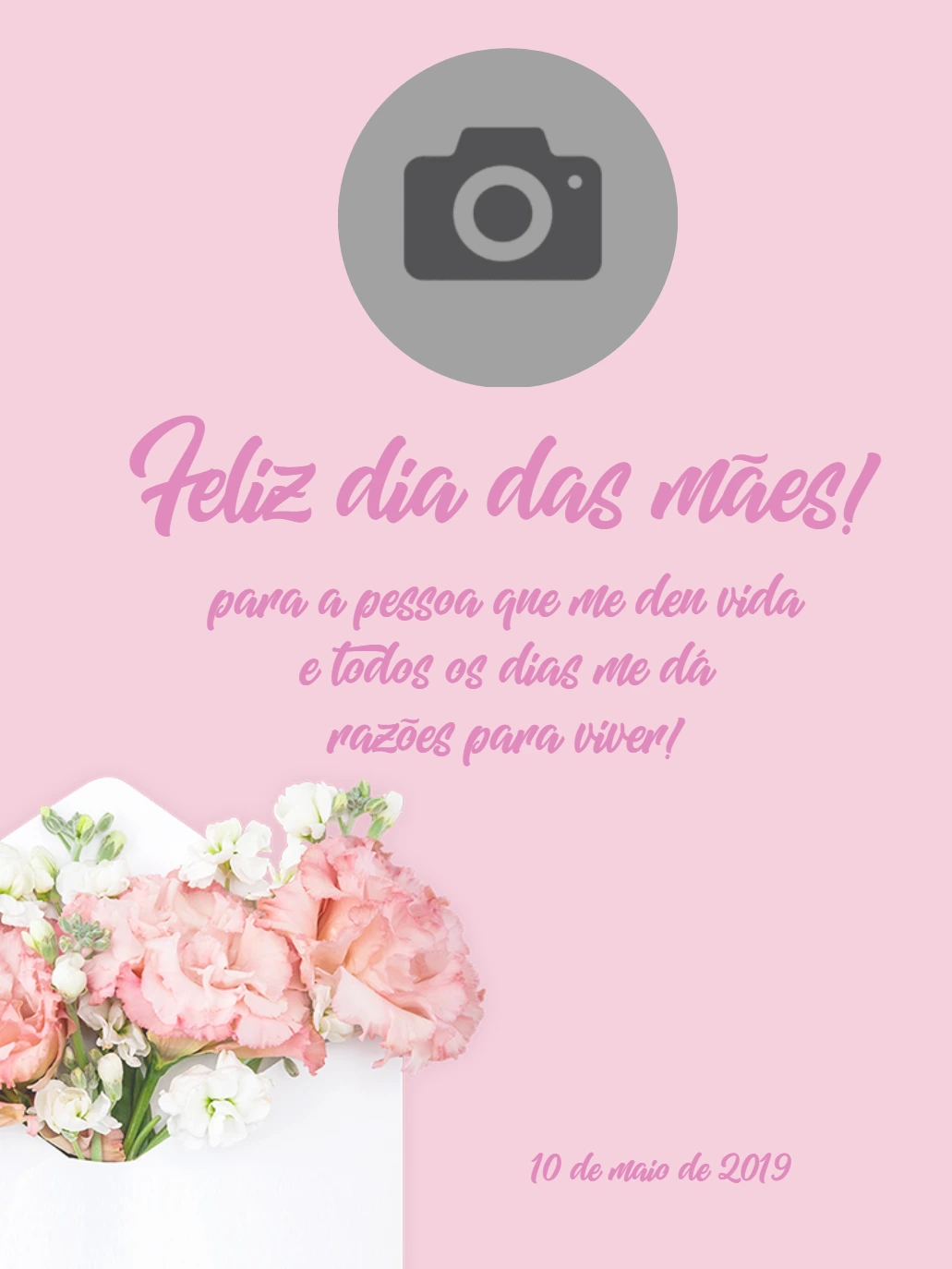 Post de Dia das Mães com Foto para Editar Online