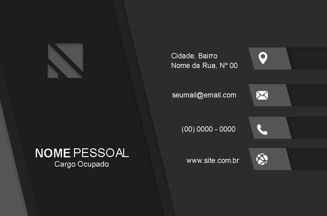 Cartão de Visita Abstrato Moderno para Editar Online