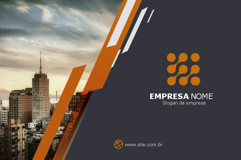 Cartão de Visita Corporativo Moderno para Editar Online