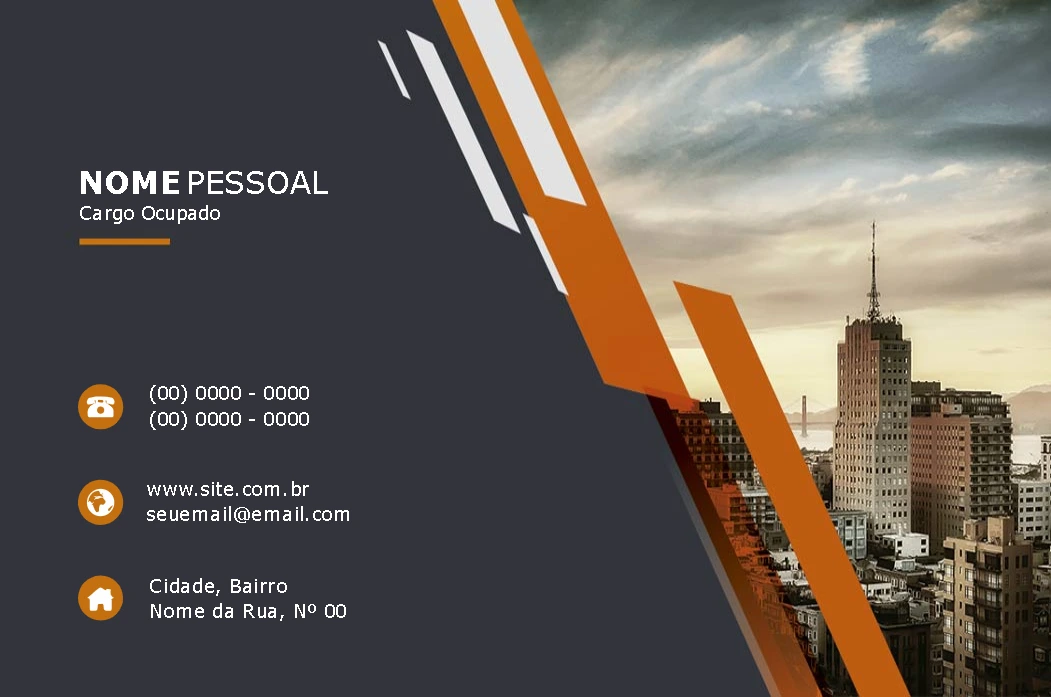 Cartão de Visita Profissional Abstrato para Editar Online