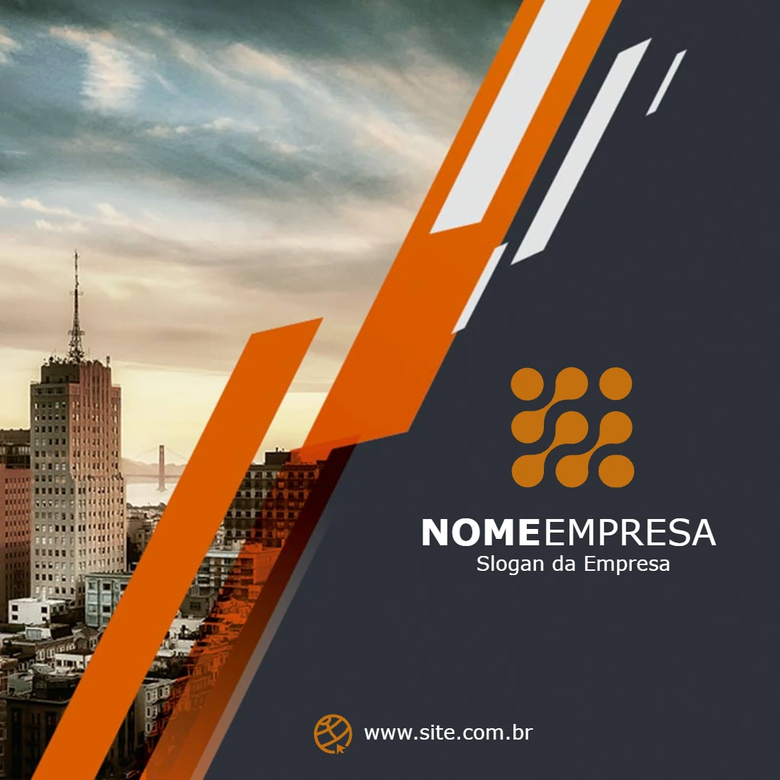 Folheto Corporativo para Empresas Editável Online