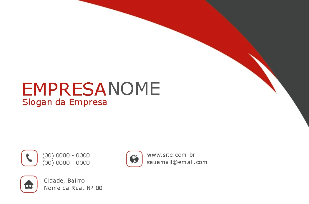 Cartão de Visita Abstrato Corporativo para Editar Online