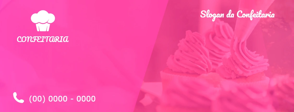 Cartão de Visita de Confeitaria para Editar Online
