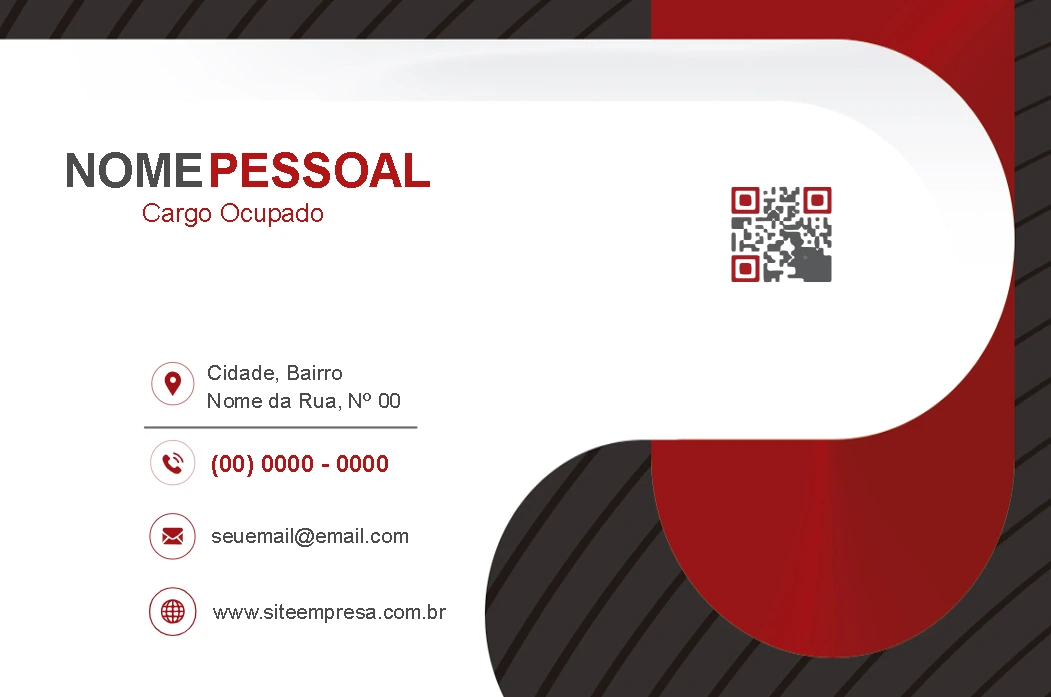 Cartão de Visita Moderno e Abstrato para Editar Online