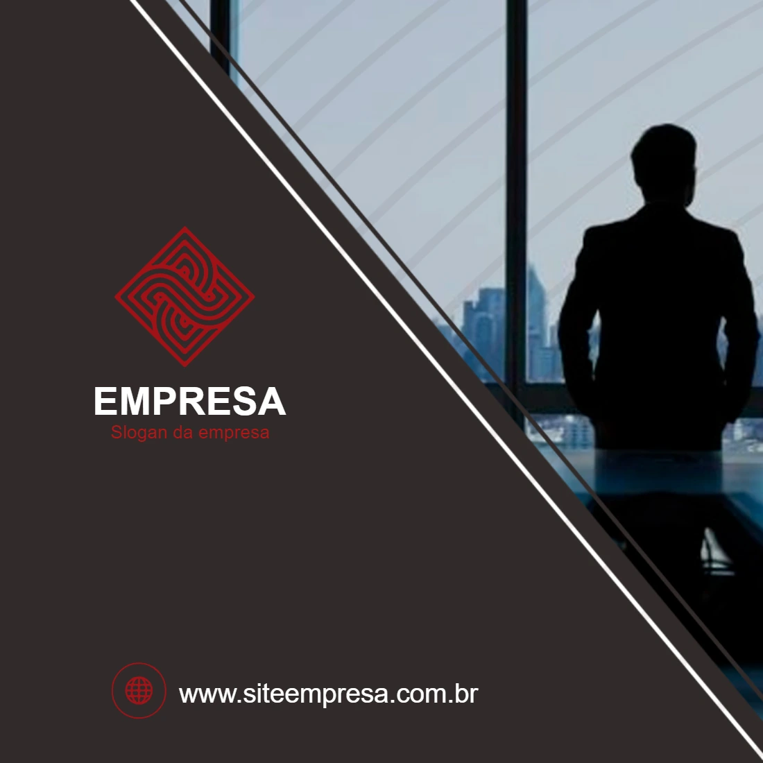 Folheto Corporativo com Design Moderno para Editar Online