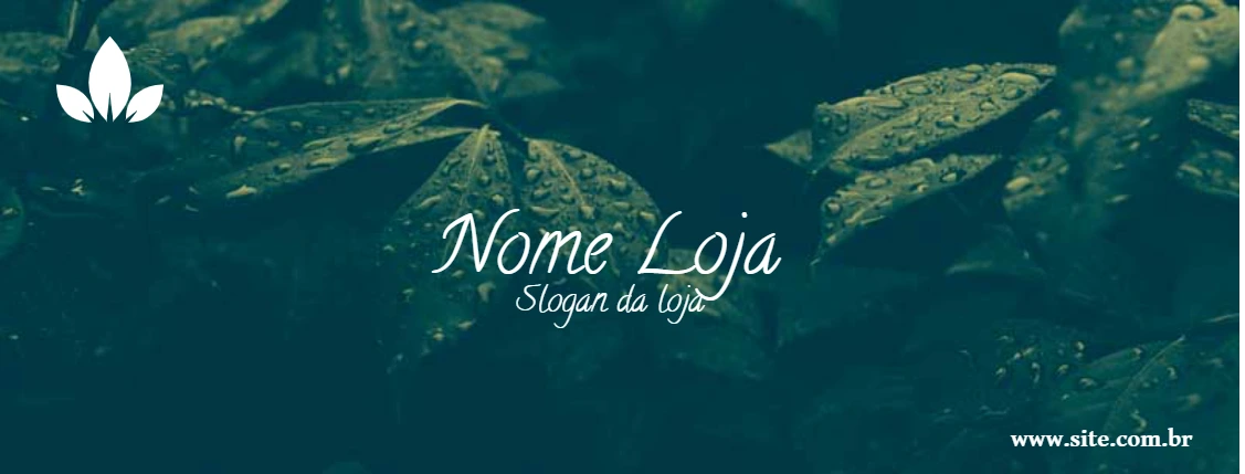 Banner Profissional com Folhagem para Editar Online