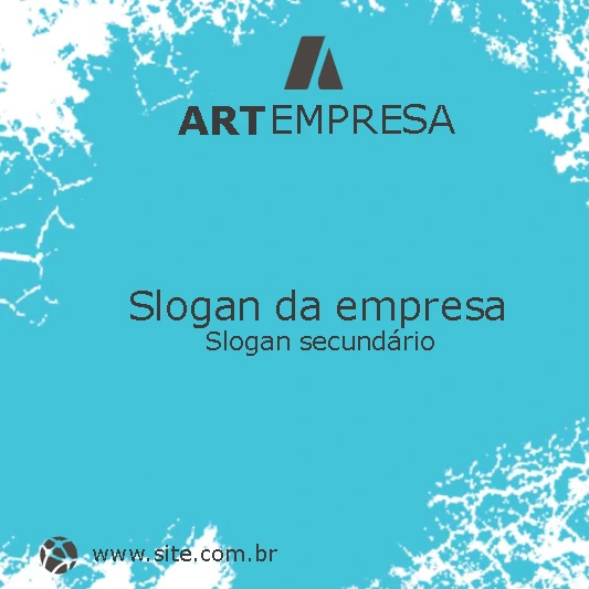 Arte para Empresas com Fundo Abstrato para Editar Online