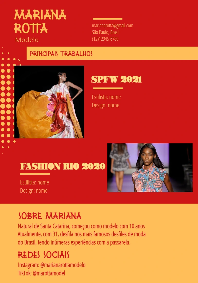Mídia Kit Profissional com Fotos para Editar Online